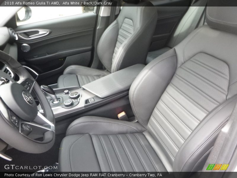 Alfa White / Black/Dark Gray 2018 Alfa Romeo Giulia Ti AWD