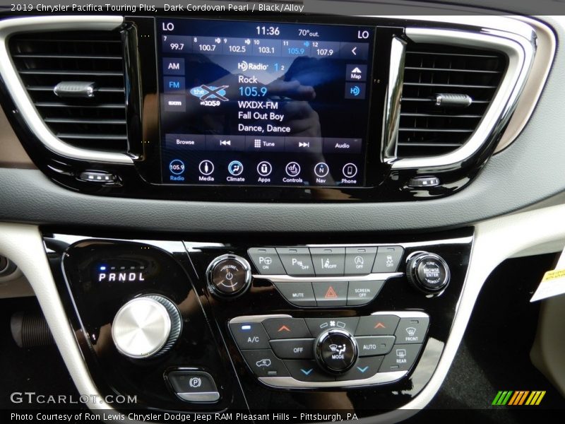 Dark Cordovan Pearl / Black/Alloy 2019 Chrysler Pacifica Touring Plus