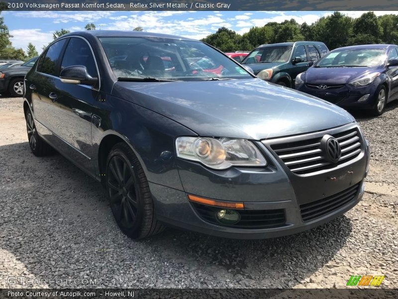 Reflex Silver Metallic / Classic Gray 2010 Volkswagen Passat Komfort Sedan