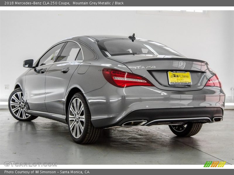 Mountain Grey Metallic / Black 2018 Mercedes-Benz CLA 250 Coupe