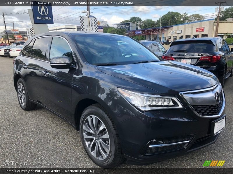 Graphite Luster Metallic / Graystone 2016 Acura MDX SH-AWD Technology