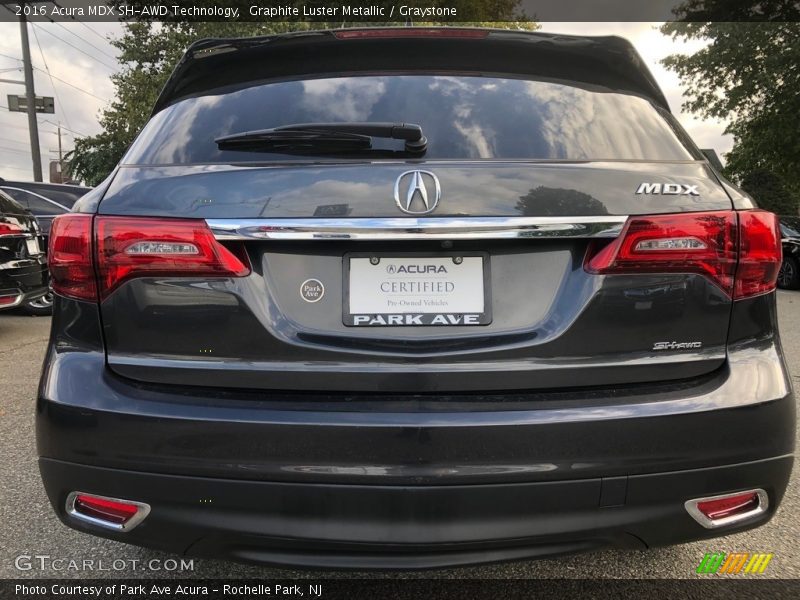 Graphite Luster Metallic / Graystone 2016 Acura MDX SH-AWD Technology