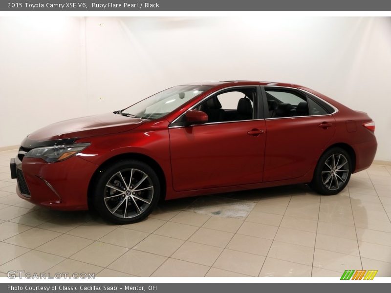 Ruby Flare Pearl / Black 2015 Toyota Camry XSE V6