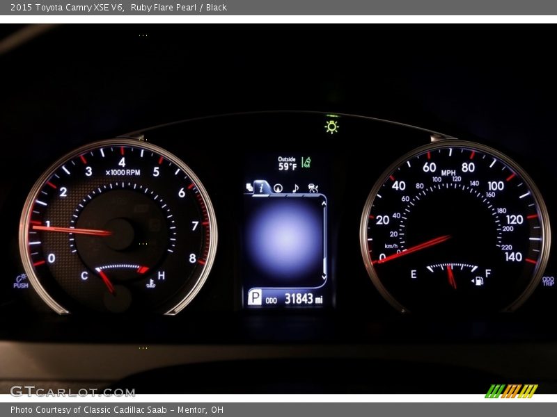 Ruby Flare Pearl / Black 2015 Toyota Camry XSE V6