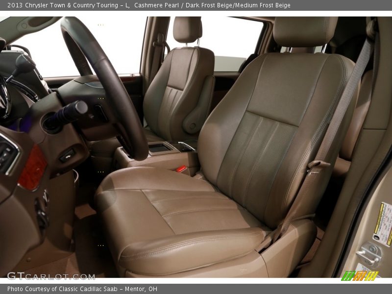 Cashmere Pearl / Dark Frost Beige/Medium Frost Beige 2013 Chrysler Town & Country Touring - L