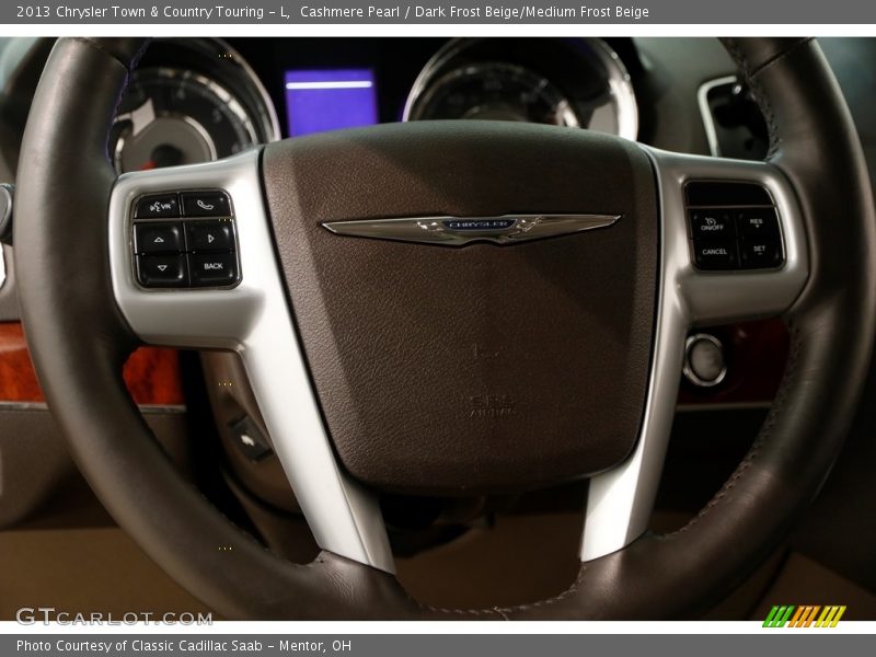 Cashmere Pearl / Dark Frost Beige/Medium Frost Beige 2013 Chrysler Town & Country Touring - L