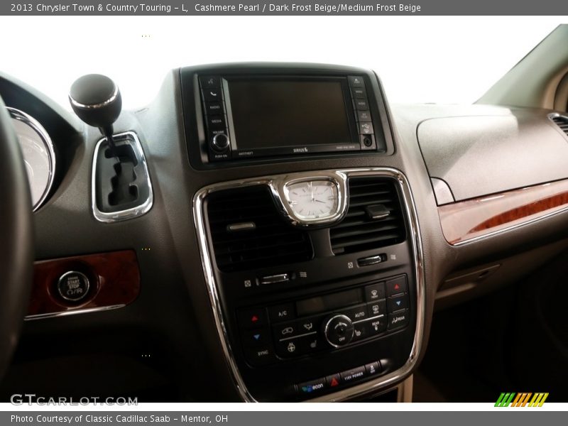 Cashmere Pearl / Dark Frost Beige/Medium Frost Beige 2013 Chrysler Town & Country Touring - L