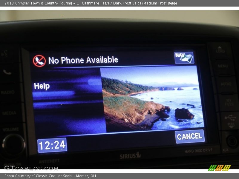 Cashmere Pearl / Dark Frost Beige/Medium Frost Beige 2013 Chrysler Town & Country Touring - L
