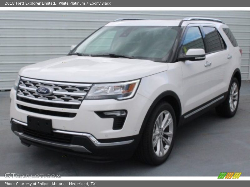 White Platinum / Ebony Black 2018 Ford Explorer Limited