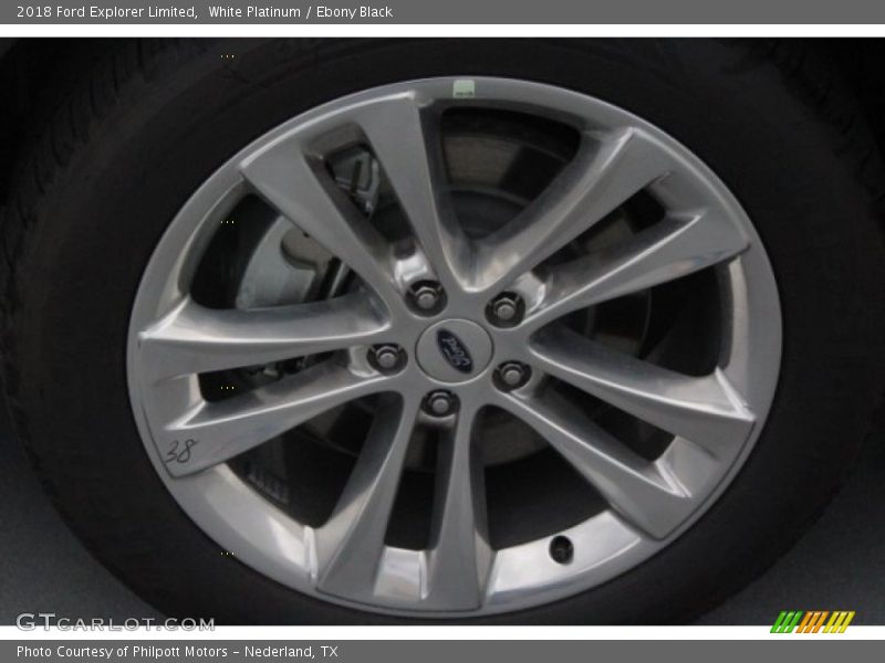 White Platinum / Ebony Black 2018 Ford Explorer Limited