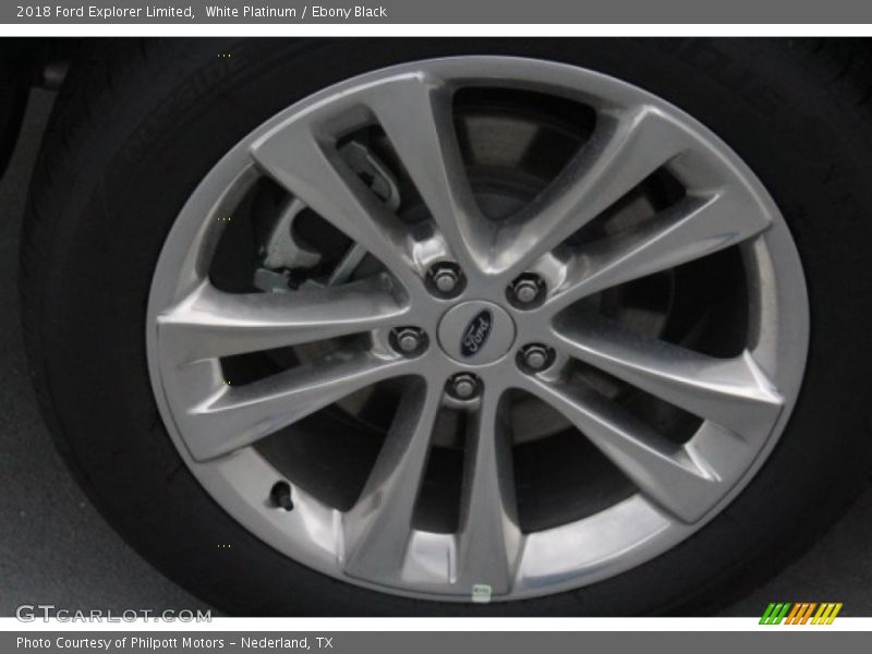 White Platinum / Ebony Black 2018 Ford Explorer Limited