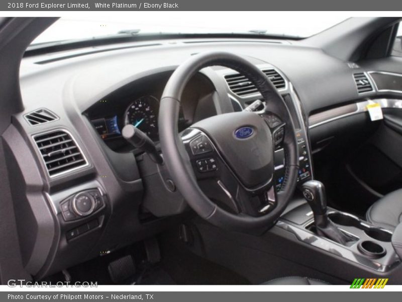 White Platinum / Ebony Black 2018 Ford Explorer Limited