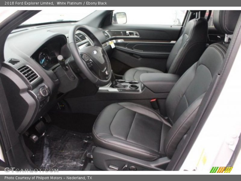 White Platinum / Ebony Black 2018 Ford Explorer Limited