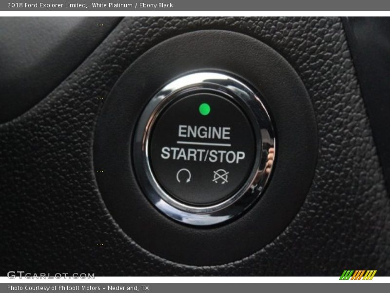 White Platinum / Ebony Black 2018 Ford Explorer Limited