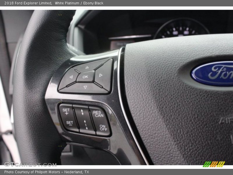 White Platinum / Ebony Black 2018 Ford Explorer Limited