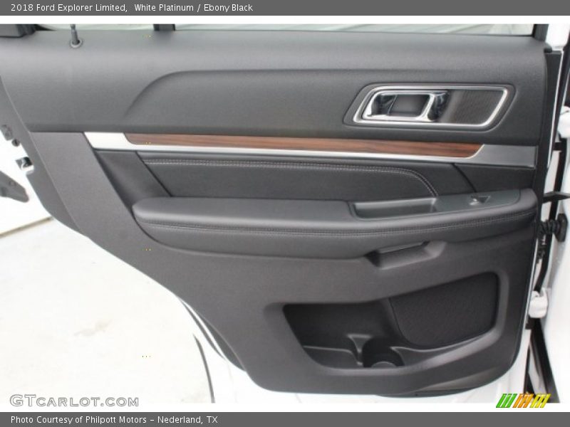 White Platinum / Ebony Black 2018 Ford Explorer Limited