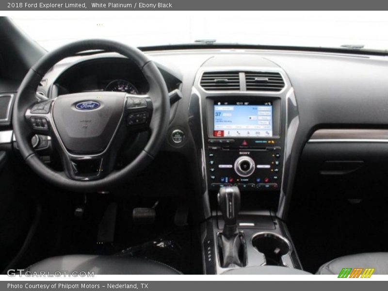White Platinum / Ebony Black 2018 Ford Explorer Limited