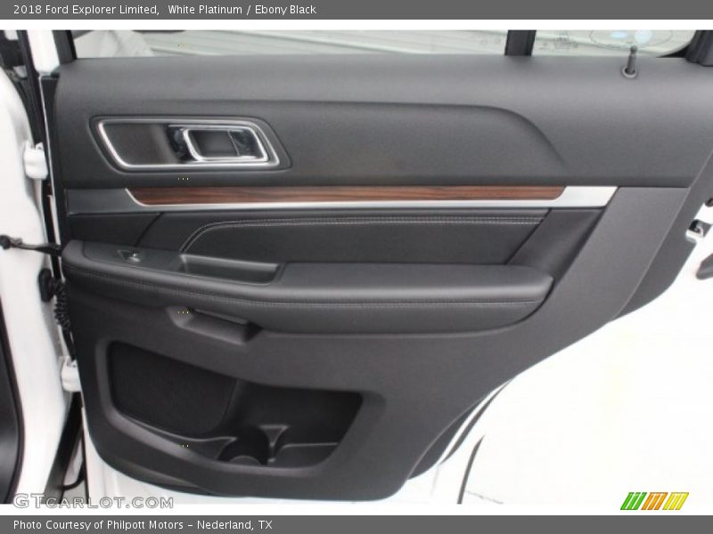 White Platinum / Ebony Black 2018 Ford Explorer Limited