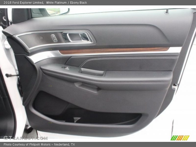 White Platinum / Ebony Black 2018 Ford Explorer Limited