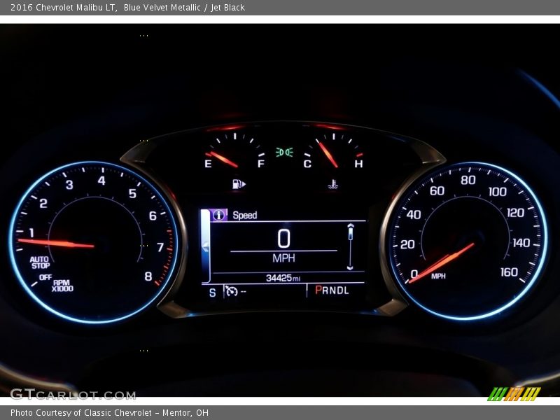 Blue Velvet Metallic / Jet Black 2016 Chevrolet Malibu LT