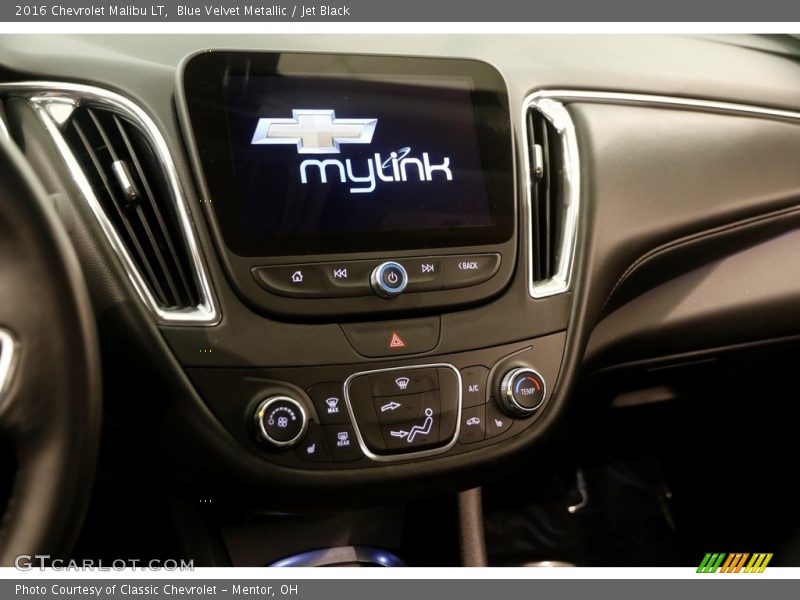 Blue Velvet Metallic / Jet Black 2016 Chevrolet Malibu LT