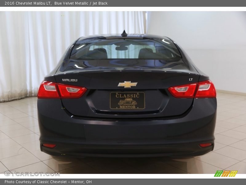 Blue Velvet Metallic / Jet Black 2016 Chevrolet Malibu LT