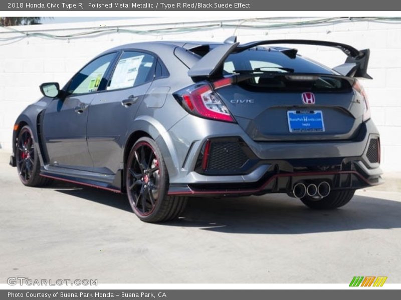 Polished Metal Metallic / Type R Red/Black Suede Effect 2018 Honda Civic Type R