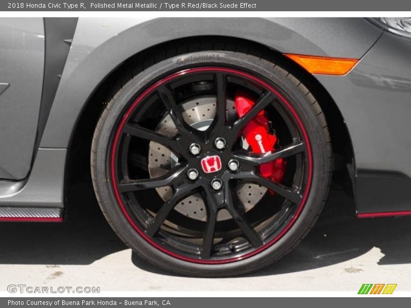 Polished Metal Metallic / Type R Red/Black Suede Effect 2018 Honda Civic Type R