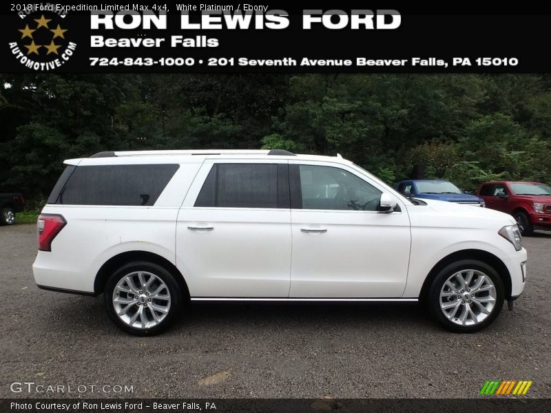 White Platinum / Ebony 2018 Ford Expedition Limited Max 4x4