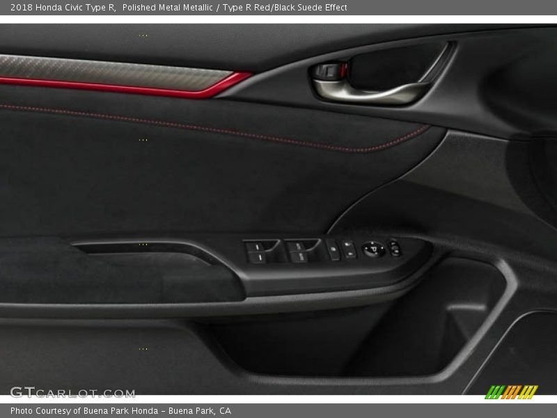Polished Metal Metallic / Type R Red/Black Suede Effect 2018 Honda Civic Type R