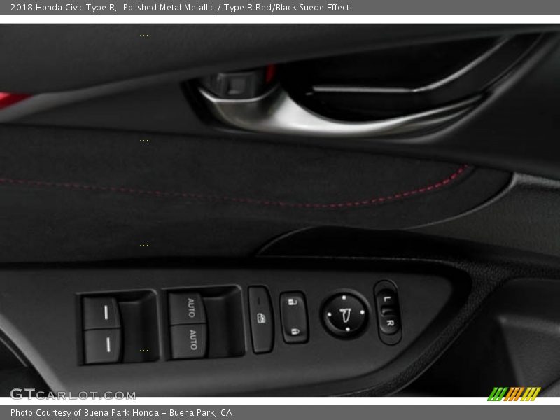 Polished Metal Metallic / Type R Red/Black Suede Effect 2018 Honda Civic Type R