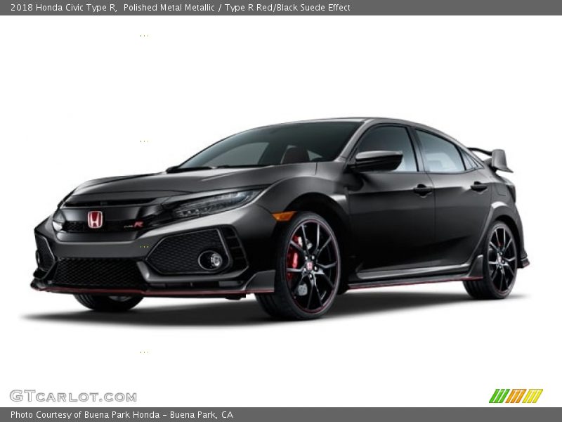 Polished Metal Metallic / Type R Red/Black Suede Effect 2018 Honda Civic Type R