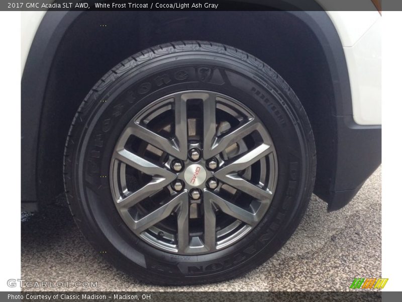 White Frost Tricoat / Cocoa/Light Ash Gray 2017 GMC Acadia SLT AWD