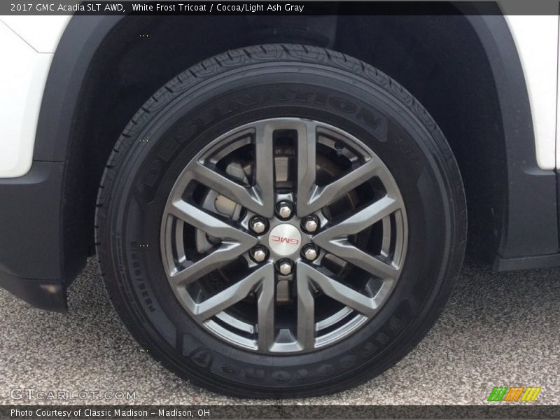 White Frost Tricoat / Cocoa/Light Ash Gray 2017 GMC Acadia SLT AWD