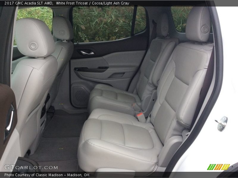 White Frost Tricoat / Cocoa/Light Ash Gray 2017 GMC Acadia SLT AWD