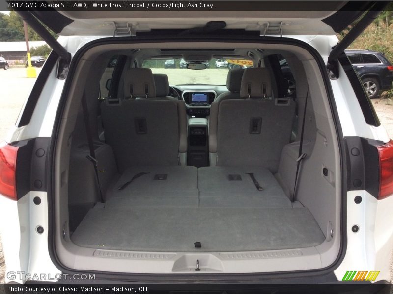 White Frost Tricoat / Cocoa/Light Ash Gray 2017 GMC Acadia SLT AWD