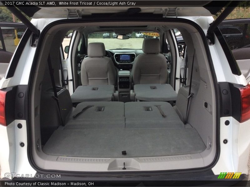 White Frost Tricoat / Cocoa/Light Ash Gray 2017 GMC Acadia SLT AWD