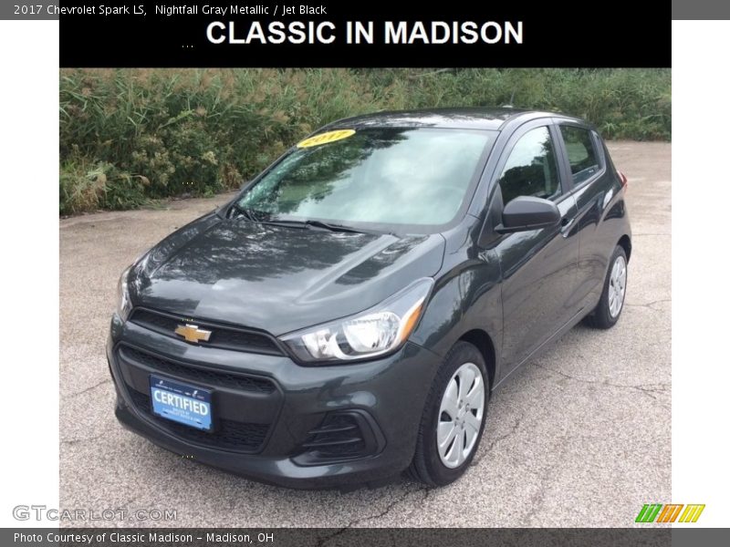 Nightfall Gray Metallic / Jet Black 2017 Chevrolet Spark LS