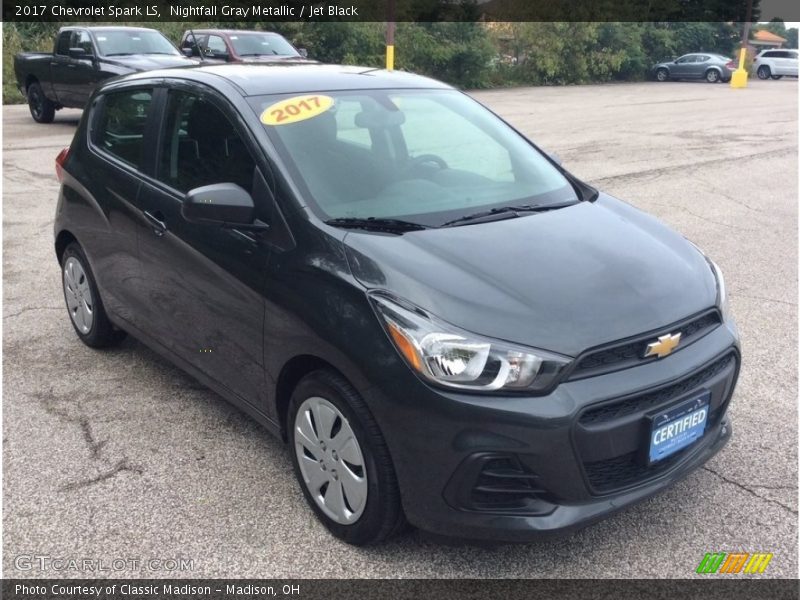 Nightfall Gray Metallic / Jet Black 2017 Chevrolet Spark LS