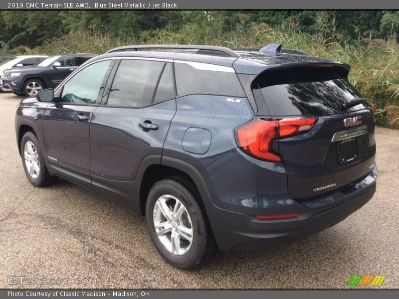Blue Steel Metallic / Jet Black 2019 GMC Terrain SLE AWD
