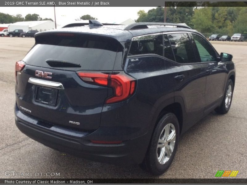 Blue Steel Metallic / Jet Black 2019 GMC Terrain SLE AWD