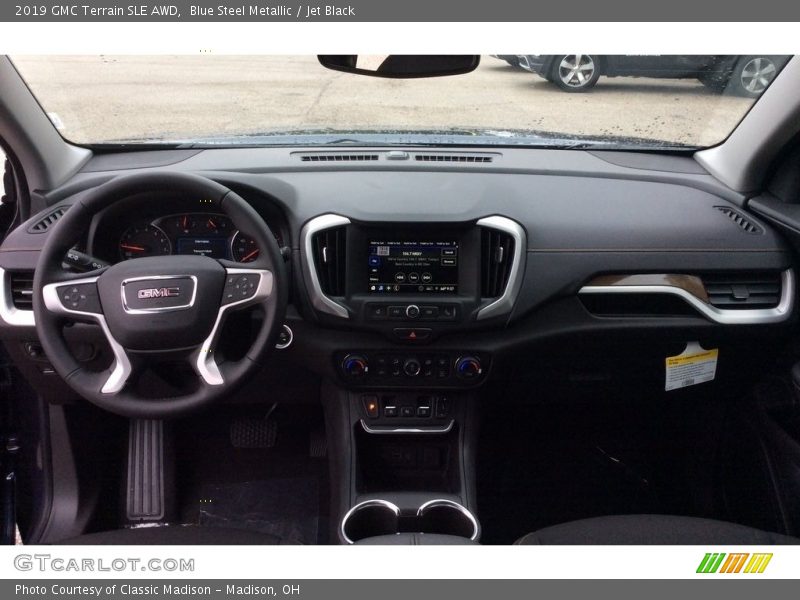 Blue Steel Metallic / Jet Black 2019 GMC Terrain SLE AWD