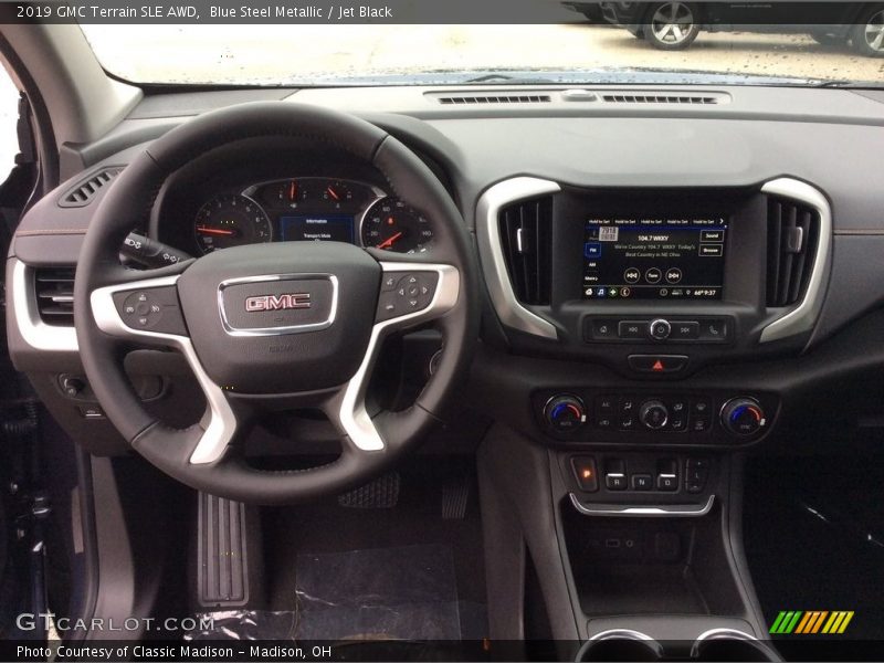 Blue Steel Metallic / Jet Black 2019 GMC Terrain SLE AWD