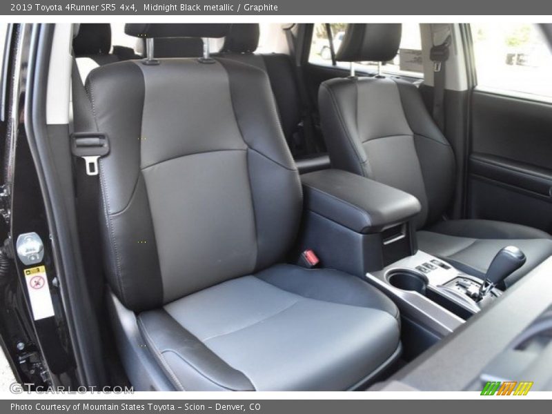 Front Seat of 2019 4Runner SR5 4x4