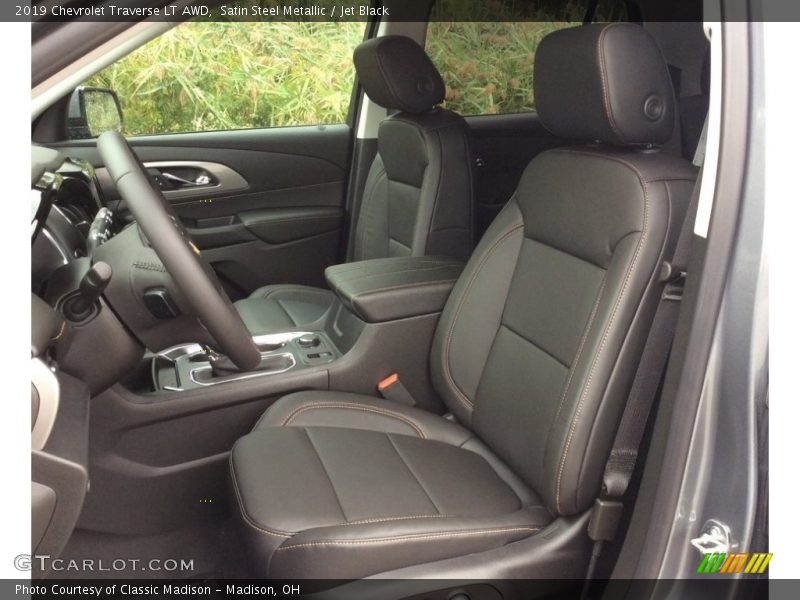 Satin Steel Metallic / Jet Black 2019 Chevrolet Traverse LT AWD