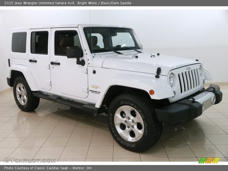 Bright White / Black/Dark Saddle 2015 Jeep Wrangler Unlimited Sahara 4x4