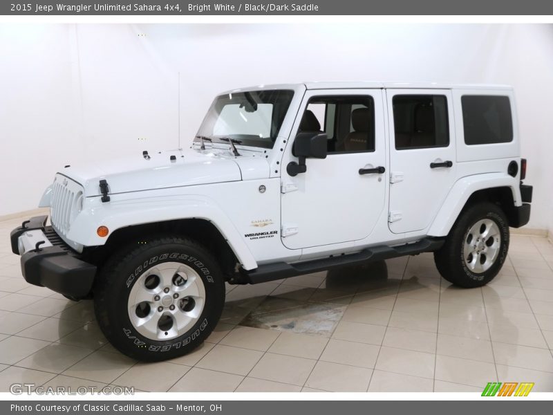 Bright White / Black/Dark Saddle 2015 Jeep Wrangler Unlimited Sahara 4x4