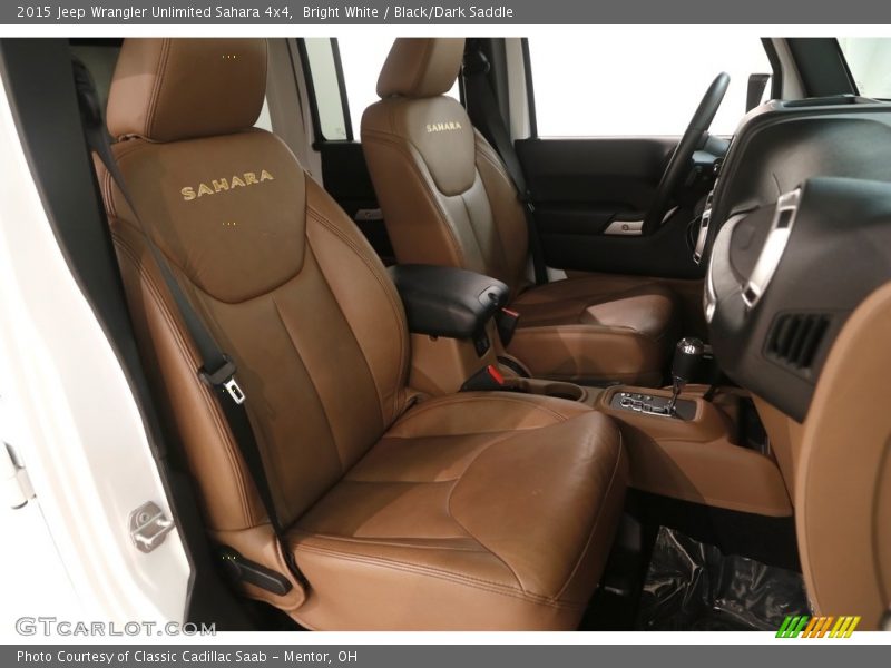 Bright White / Black/Dark Saddle 2015 Jeep Wrangler Unlimited Sahara 4x4