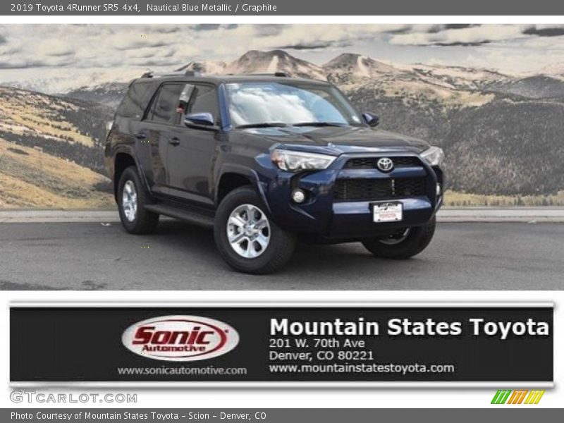 Nautical Blue Metallic / Graphite 2019 Toyota 4Runner SR5 4x4