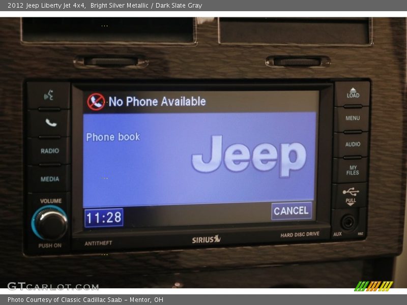 Bright Silver Metallic / Dark Slate Gray 2012 Jeep Liberty Jet 4x4